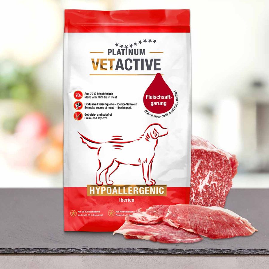 Platinum Vetactive Hypoallergenic υποαλλεργική τροφή σκύλων μαγειρευτή premium ξηρά τροφή