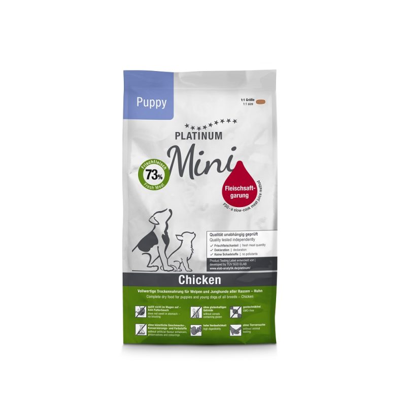 PLATINUM MINI PUPPY CHICKEN ΜΑΓΕΙΡΕΥΤΗ ΞΗΡΑ ΤΡΟΦΗ ΜΙΚΡΟΣΩΜΟΥ ΚΟΥΤΑΒΙΟΥ ΜΕ ΦΡΕΣΚΟ ΚΡΕΑΣ ΚΟΤΟΠΟΥΛΟΥ 900ΓΡ