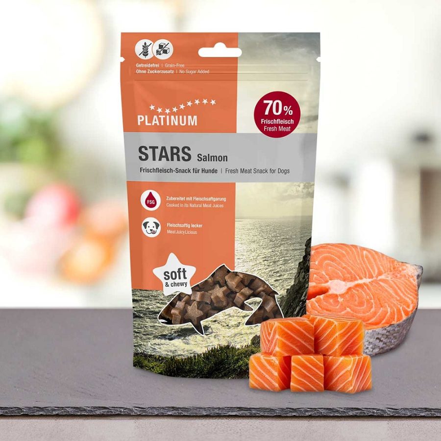 Πακέτο λιχουδιάς PLATINUM Stars Salmon με φρέσκο σολομό
